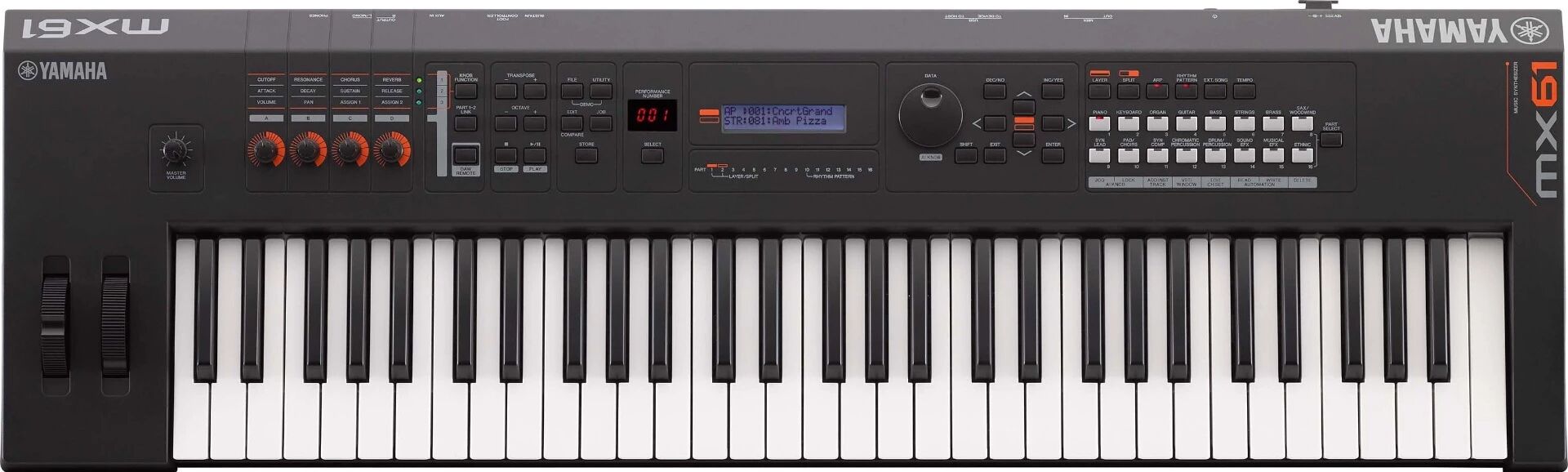 Yamaha Mx61 Ii Black Music Synthesizer