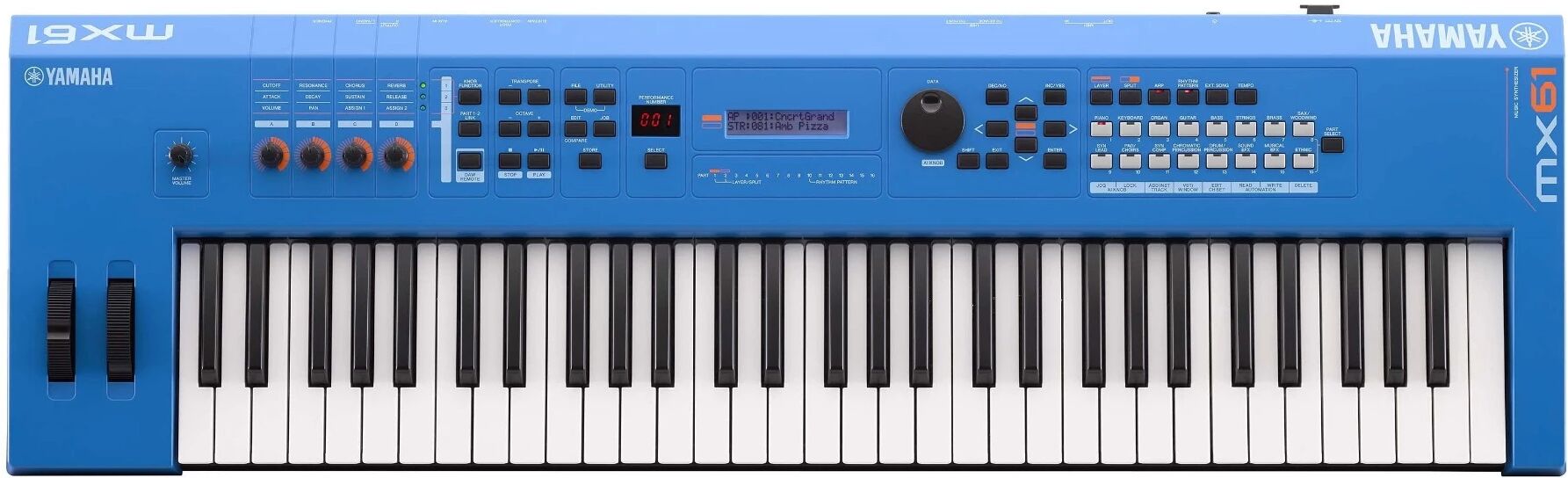 Yamaha Mx61 Ii Blue Music Synthesizer