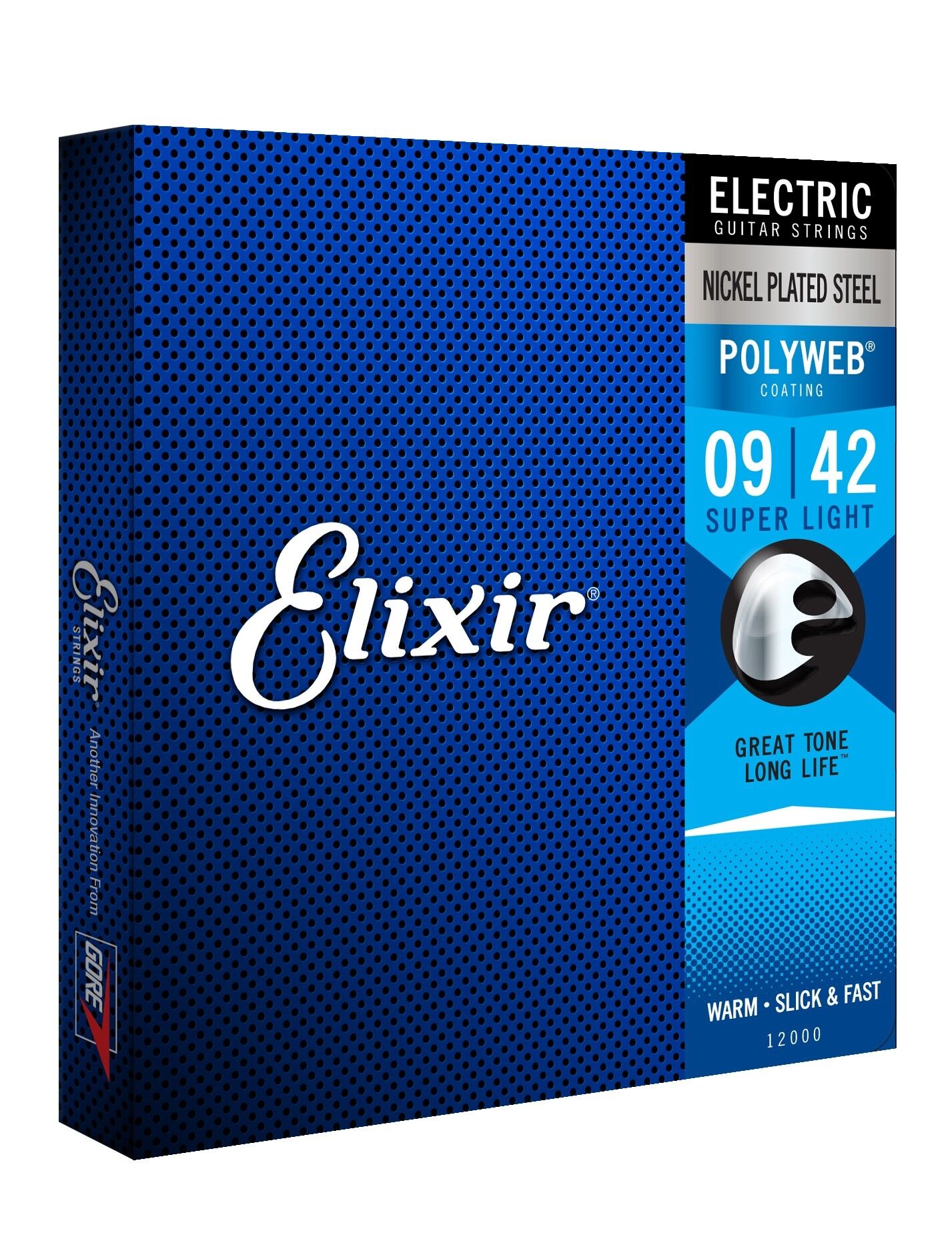Elixir 12000 Polyweb .009-.042 - Strengesett til el.gitar