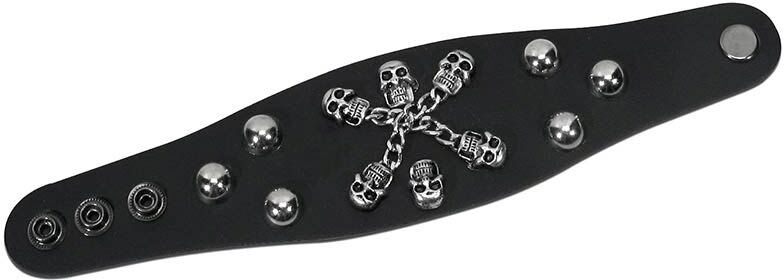 Gaucho WRST-014 Wrist strap - Skulls and chains