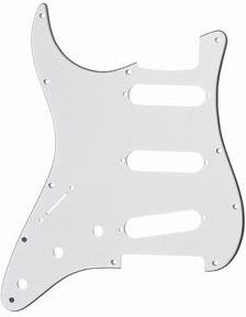 ALLPARTS PG-0552-L35 Left Handed White Pickguard for Stratocaster