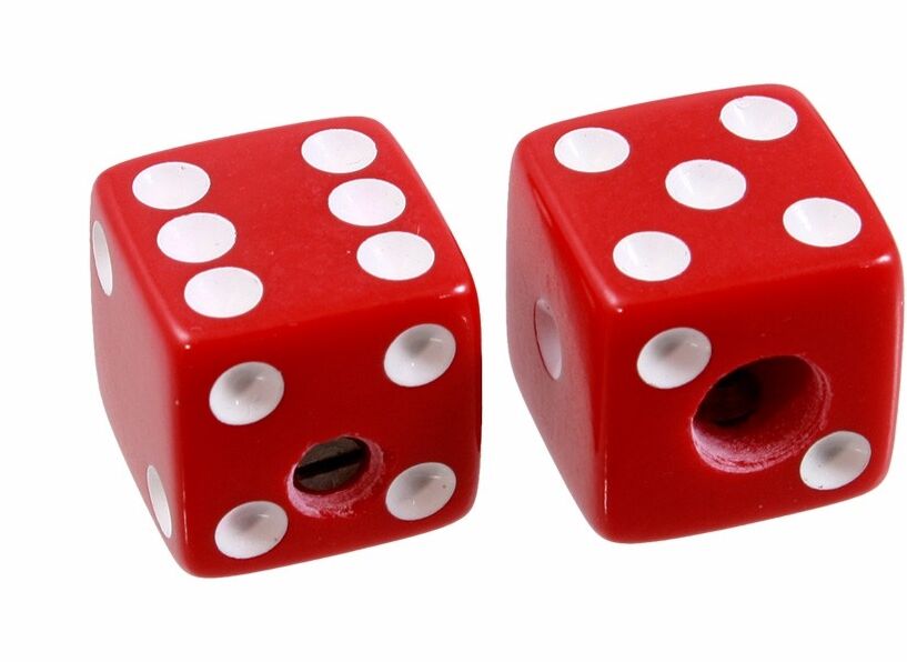 ALLPARTS PK-3250-026 Red Dice Knobs