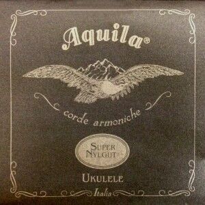 AQUILA SOPRANO 100U UKULELE SUPER NYLGUT Key of C - GCEA REGULAR SET high G - Strengesett til Ukulele.