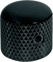 Boston KB-225 Dome Knob, metall, sort, settskrue