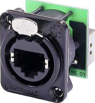 Neutrik NE8FDP-B - RJ45 feedthrough