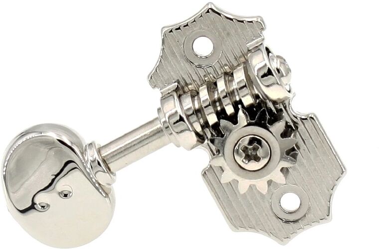 Graph Tech PRN-4324-N0 3+3 Waffle-Back Vintage Fender Style Ratio Machine Heads (Nickel Finish)