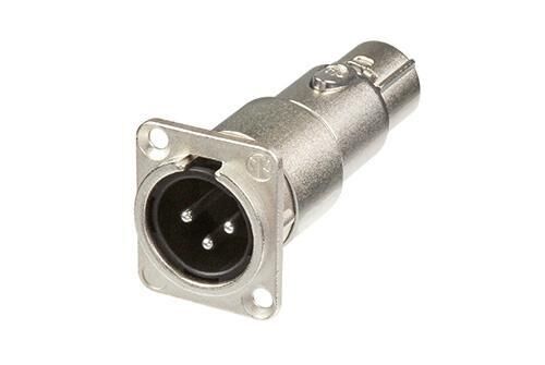 Neutrik 3-pole XLR  male-female feedthrough adapter