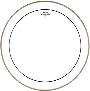 Remo 22"" Pinstripe Bass Drum Fell transparent