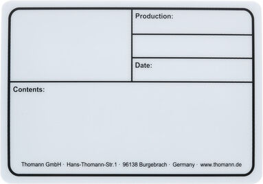 Stairville Tourlabel 177x127mm weiß