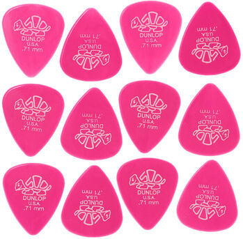 Dunlop Delrin 500 Pick Pink Set