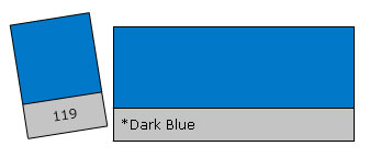 Lee Filter Roll 119 Dark Blue