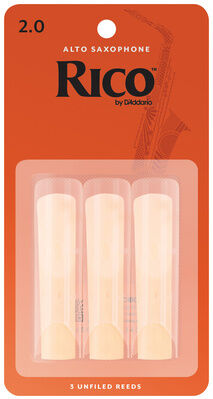 DAddario Woodwinds Rico Alto Sax 2.0 - 3-Pack