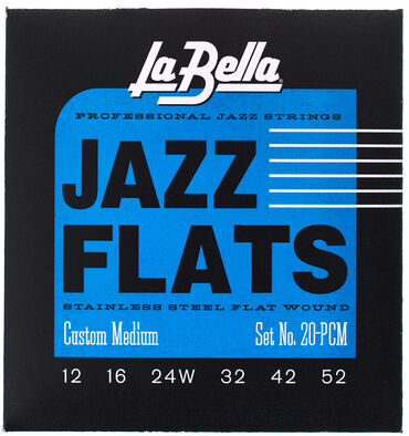 La Bella 20-PCM Jazz Flats FWSS