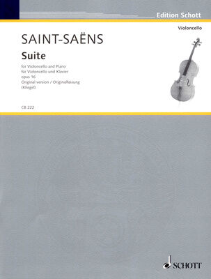 Schott Saint-Saens Suite Cello