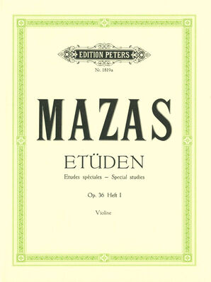 Edition Peters Mazas Etüden op.36 Heft 1