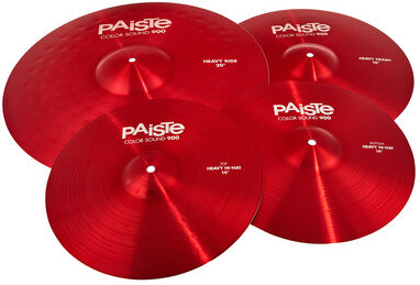 Paiste 900 Color Rock Cymbal Set RED