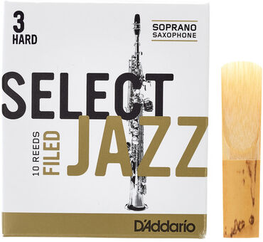 Daddario Woodwinds Select Jazz Filed Soprano 3H