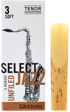 DAddario Woodwinds Select Jazz Unfiled Tenor 3S