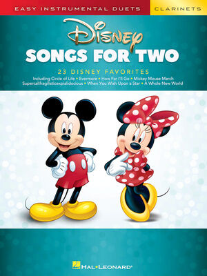 Hal Leonard Disney Songs For Two Clarinet
