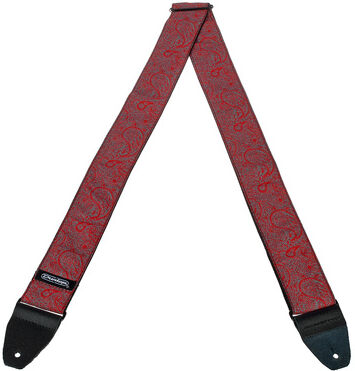 Dunlop Jacquard Strap - Paisley Red