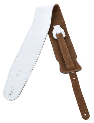 Levys Garment Leather Bass Strap WH