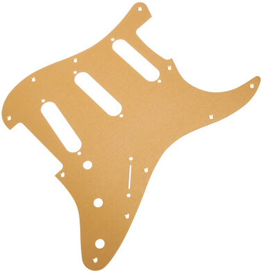 Fender Pickguard Strat. Gold SSS 11