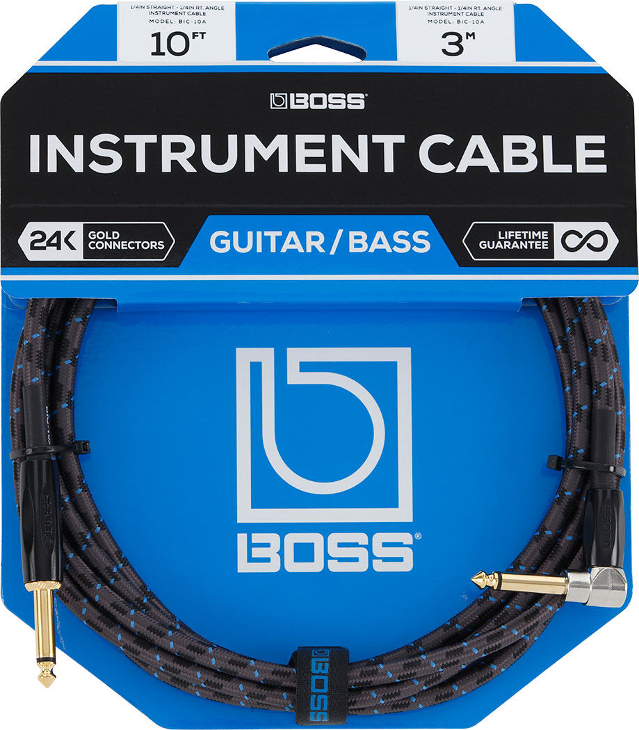 Boss BIC-10A Cabo Jack Premium 3m Cabo para guitarra