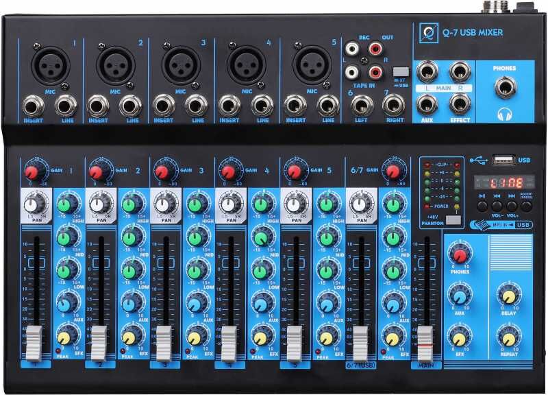 OQAN MIXER Q7 MK2 USB Mesa de Mistura Analógica