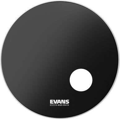 Evans 20"" Onyx Resonant Bass Drum