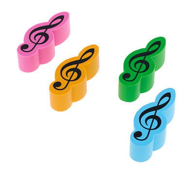 agifty Eraser Violin Clef 4er Set