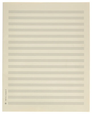 Star Sheet Music Paper Quart 8 mm