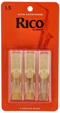 DAddario Woodwinds Rico Alto Sax 1.5 - 3-Pack