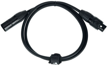 Stairville PDC3BK IP65 DMX Cable 1m 3pin