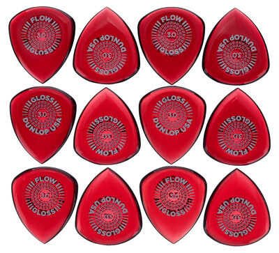 Dunlop Flow Gloss Picks Set 3.00 12