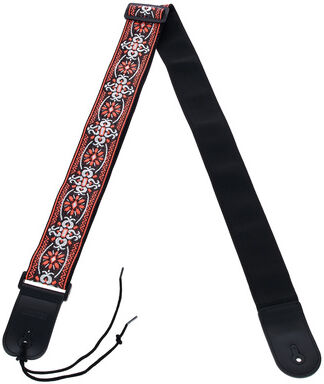 Richter Guitar Strap Ret. Jacqu. RD/BK