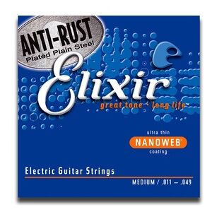 Elixir 12102 Electric Nickel Plated Steel Nanoweb 011-049