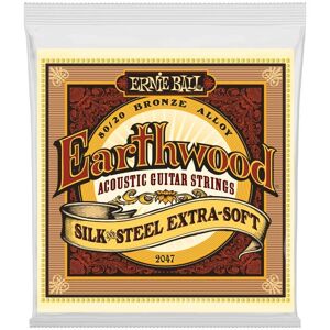 Ernie Ball 2047 Earthwood 80/20 Silk & Steel 011-050