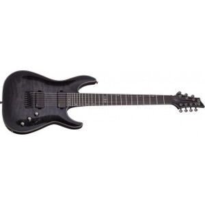 Schecter Hellraiser Hybrid C-7 - 7-Strängad Elgitarr, Trans Black Burs