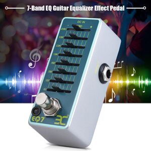 TOMTOP JMS ENO EX EQ7 Guitar Equalizer Effect Pedal 7-Band EQ Full Metal Shell True Bypass