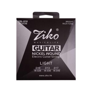 Musica ZIKO Normal Light Guitar Strings for Electric Guitars Hexagonal Core Namo Coating Nickel