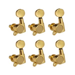TOMTOP JMS Guitar String Tuning Pegs Tuning Machines Sealed Machine Heads Tuning Keys Oval Button 6 Left for