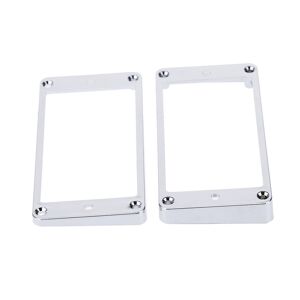 GoolRC Chrome-Plated Plastic Guitar Pickup Frame Mounting Ring for LP Guitar Silver