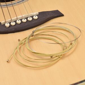 TOMTOP JMS 6 PCS Guitar Strings Acoustic Guitar Strings Steel Core Rust Proof Coated String for 6 String Guitar