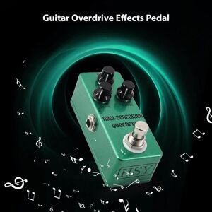 TOMTOP JMS Guitar Overdrive Pedal Electric Guitar Effects Pedal True Bypass Zinc Alloy Shell DC 9V 6.35mm