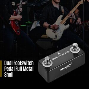 TOMTOP JMS MOSKY DUAL SWITCH Dual Footswitch Foot Switch Pedal Full Metal Shell