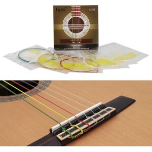 TOMTOP JMS IRIN C105 Colorful Rainbow Acoustic Classical Guitar Strings Nylon Core