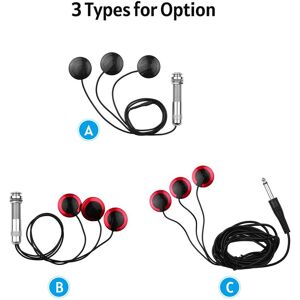 TOMTOP JMS Adhesive Instrument Pickup Acoustic Guitar Pickup Mini Transducer with 1/4 Inch Connector for