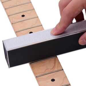 TOMTOP JMS Guitar Fret Leveling Beam Guitar Fret Leveling Bar 20CM with Replacement Sandpaper Guitar