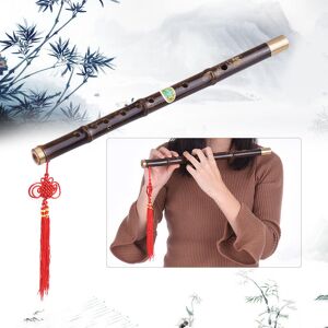 TOMTOP JMS Professional Black Bamboo Dizi Flute Traditional Handmade Chinese Musical Woodwind Instrument