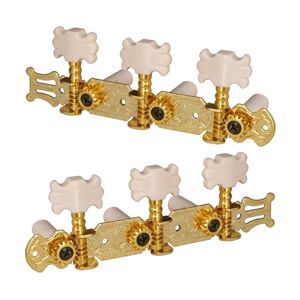 TOMTOP JMS 1 Pair Gold Guitar Tuning Pegs Classical Guitar String Tuning Pegs Tuners Machine Heads